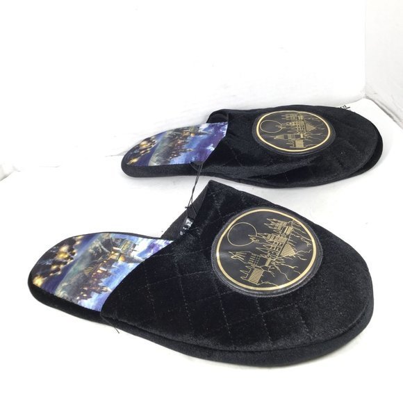 Harry Potter Slippers Black Size Large/XL Women 10-13 Men 9-12 - Picture 2 of 10
